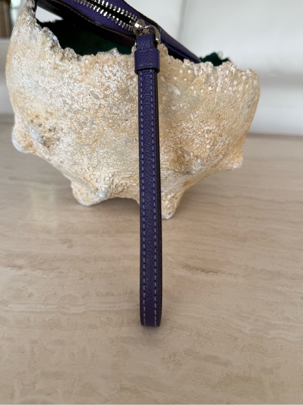 Coach Deep Purple Leather Wristlet - Picture 5 of 6